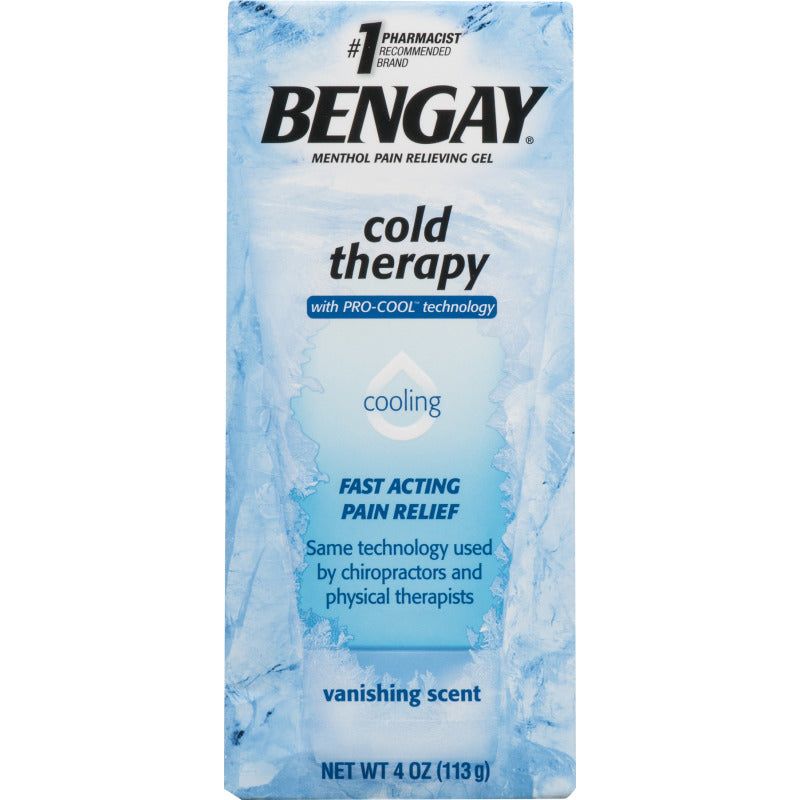 Bengay Cold Therapy Pain Relief Gel With Pro-Cool Technology, 4 Oz