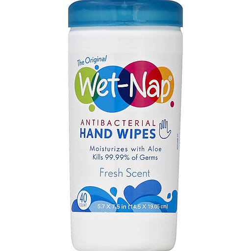 Wet Nap Anti-Bac Cannister - Fresh Scent 40