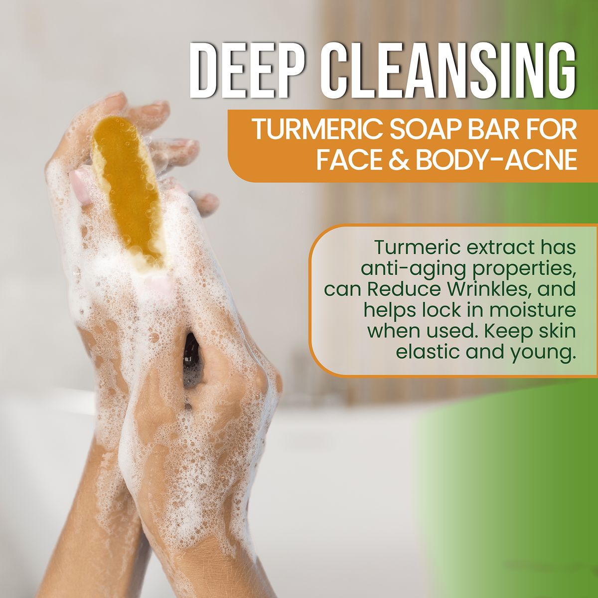 Turmeric Soap Bar for Glowing Skin (6-Pack)