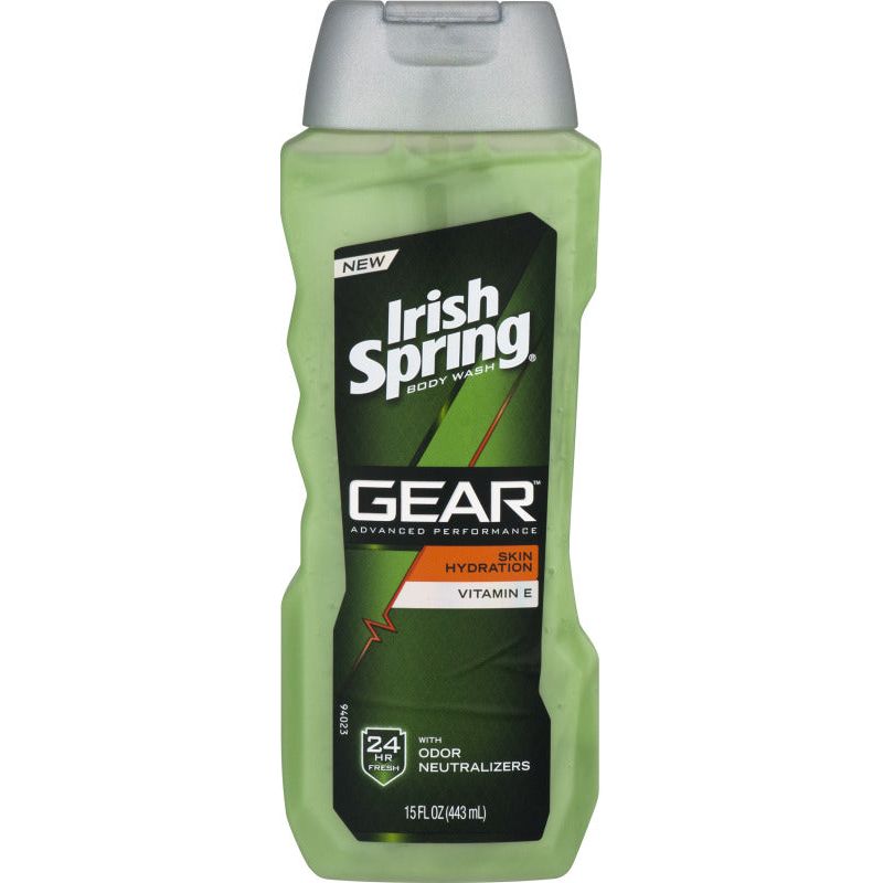 Irish Spring Gear Body Wash, Skin Hydration, Vitamin E