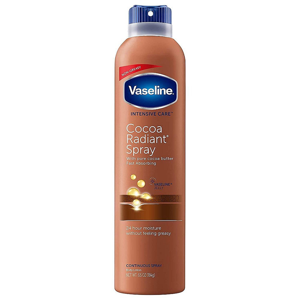 Vaseline Spray Go Cocoa Radiant 6.5oz