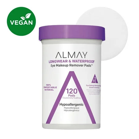 Almay Eye Makeup Remover Pads Longwear & Waterproof 120 Ct