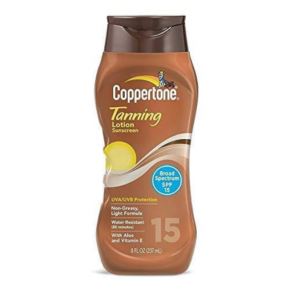 Coppertone Sunscreen, Lotion, Tanning, Defend & Glow, Broad Spectrum SPF 15