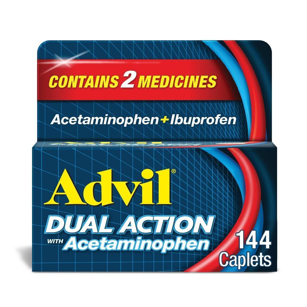 Advil Dual Action Coated Caplets - Acetaminophen + Ibuprofen