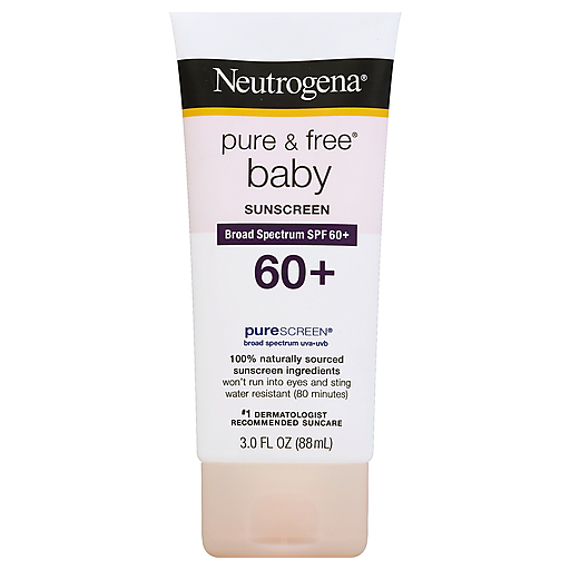 Neutrogena Pure & Free Baby Sunscreen Lotion Broad Spectrum - SPF 60 - 3 Fl Oz