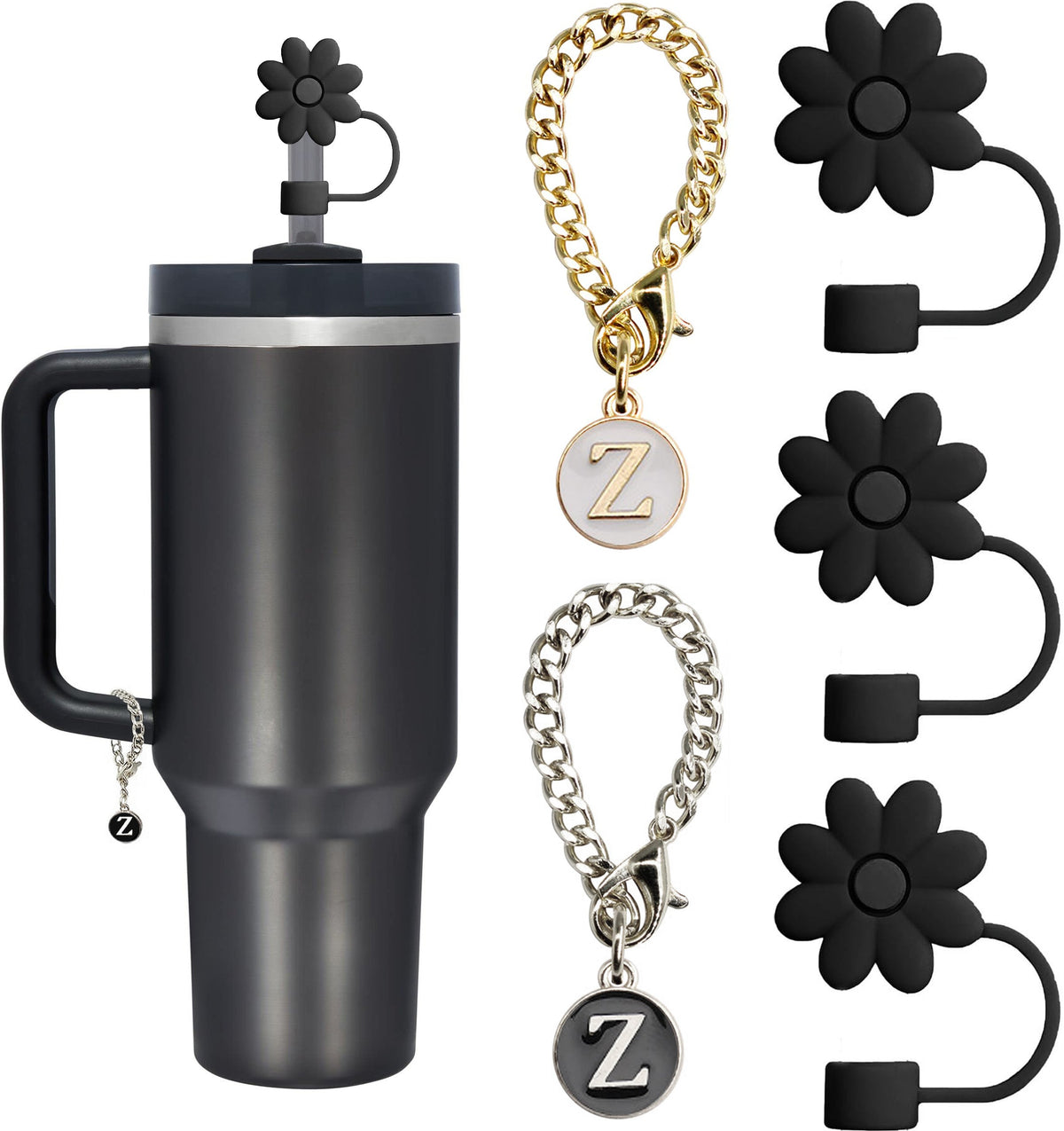 Tumbler Letter Handle Charms - 5PCS