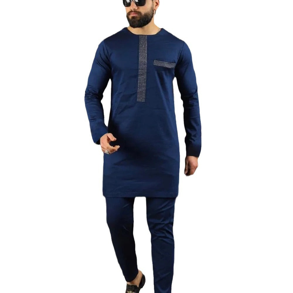 African Ethnic Style Men's Casual Suit
