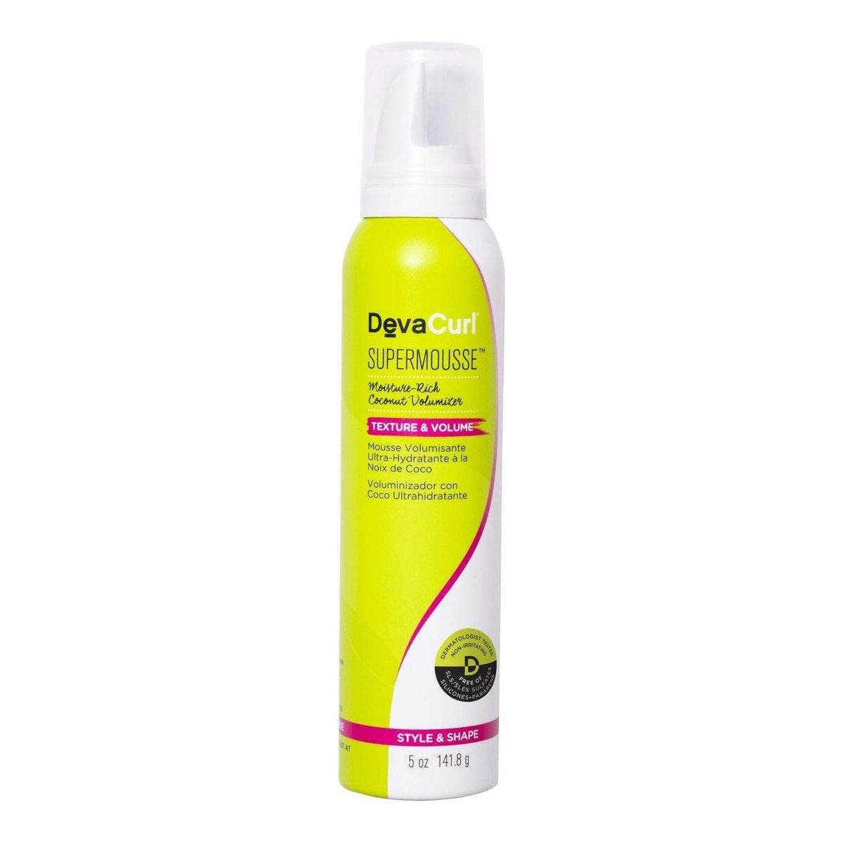 Deva Curl Super Mousse Moisture-rich Coconut Volumizer Texture & Volume 5 Oz