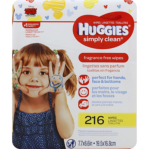 Huggies Simply Clean Wipes, Mickey Mouse And Friends, Fragrance Free