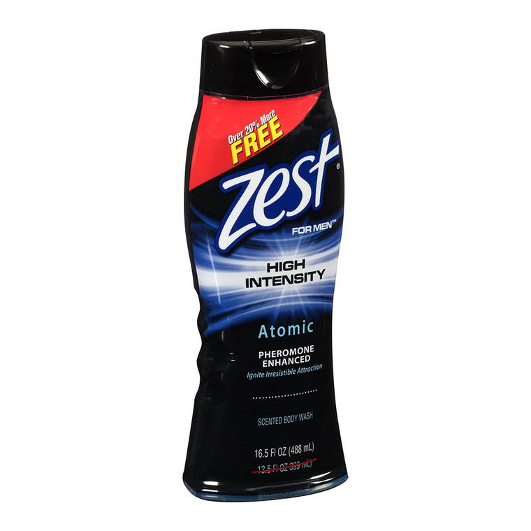 Zest For Men High Intensity Atomic Scented Body Wash 16.5 Fl. Oz. Bottle