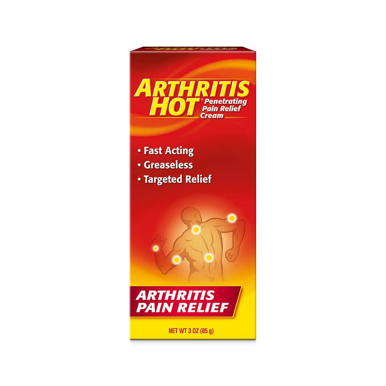 Arthritis Hot Pain Relief Cream, Fast-Acting Deep Heating Rub for Joint & Muscle Pain, 3 oz