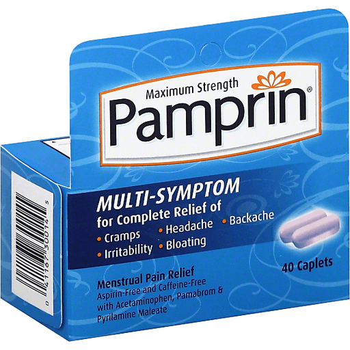 Pamprin Menstrual Pain Relief Maximum Strength Caplets