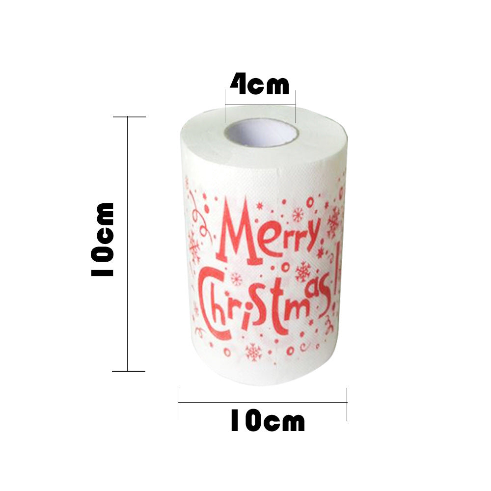 Christmas Snowman paper towel toilet printed sanitary napkin