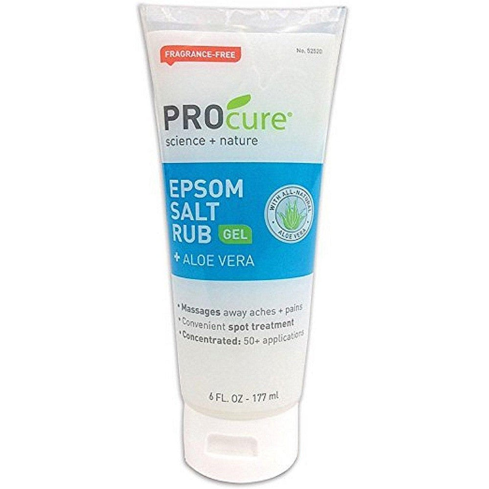 PROcure Profoot Epsom Salt Rub Gel With Aloe Vera 6.00 Fl Oz