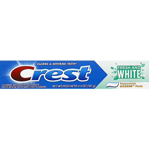 Crest Toothpaste, Fluoride Anticavity, Peppermint Gleem, Paste 181g