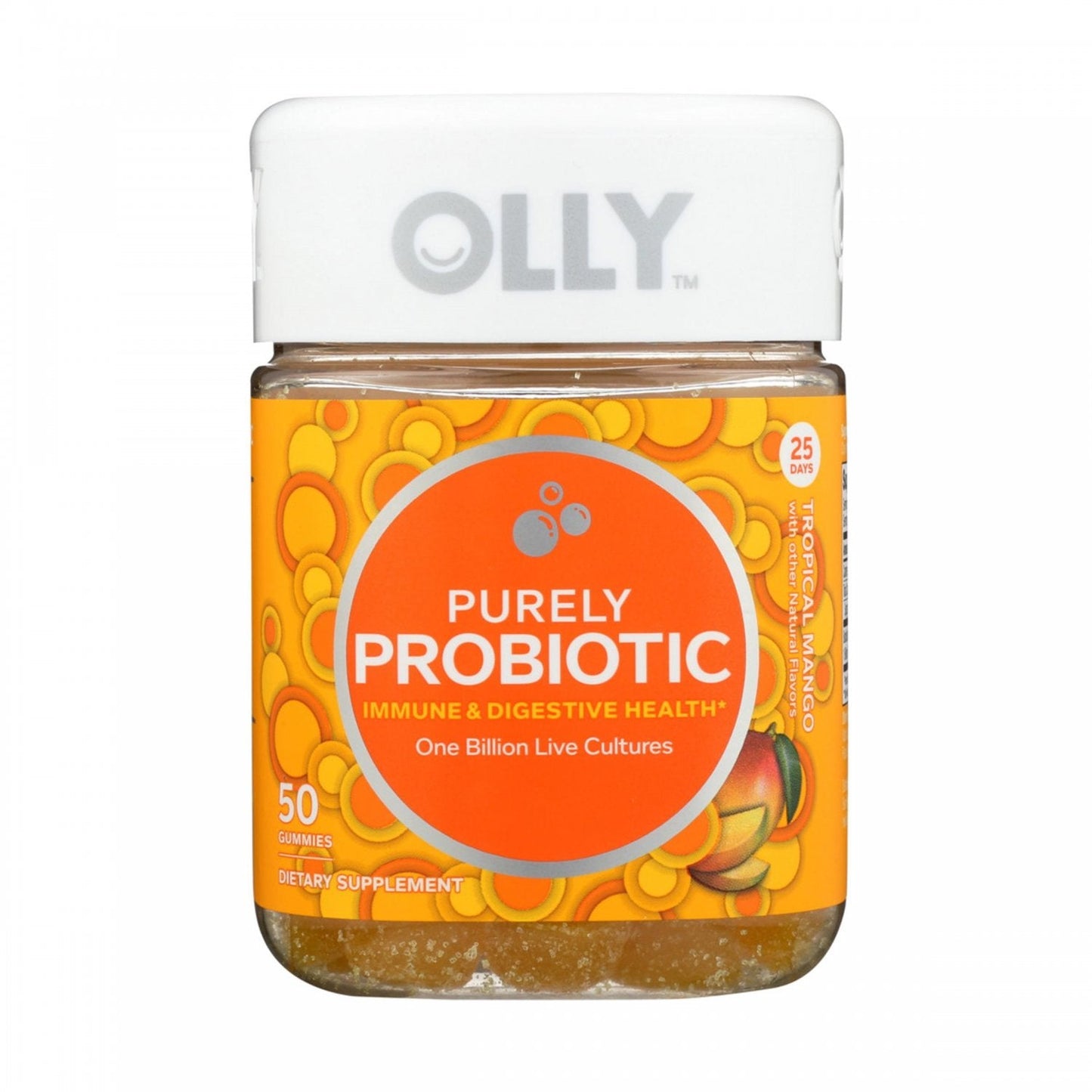 Olly® Probiotic Tropical Mango Gummy, 50 EA