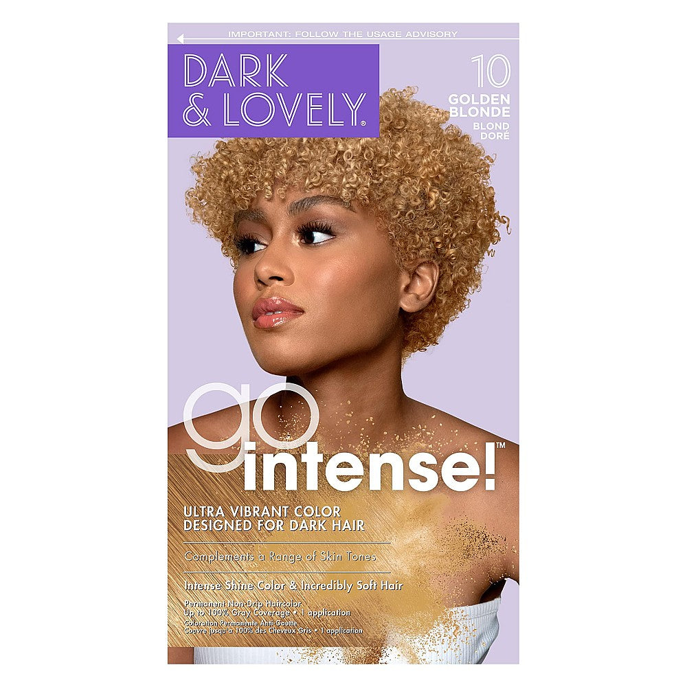 Soft-Sheen Carson Dark And Lovely Go Intense Permanent Hair Color Golden Blonde 10
