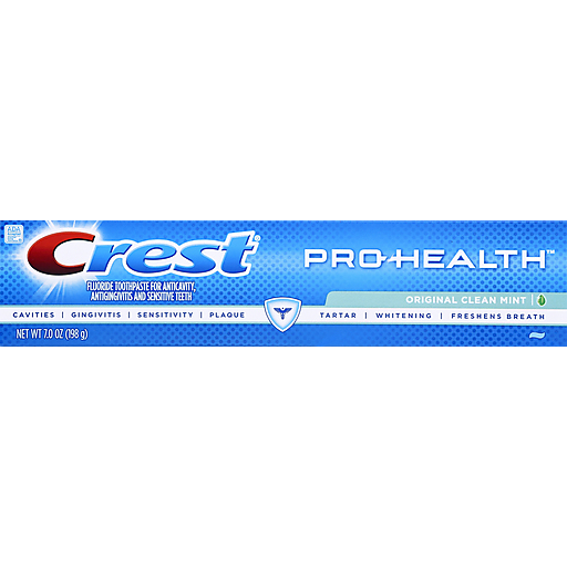 Crest Toothpaste, Fluoride, Original Clean Mint 7 Oz