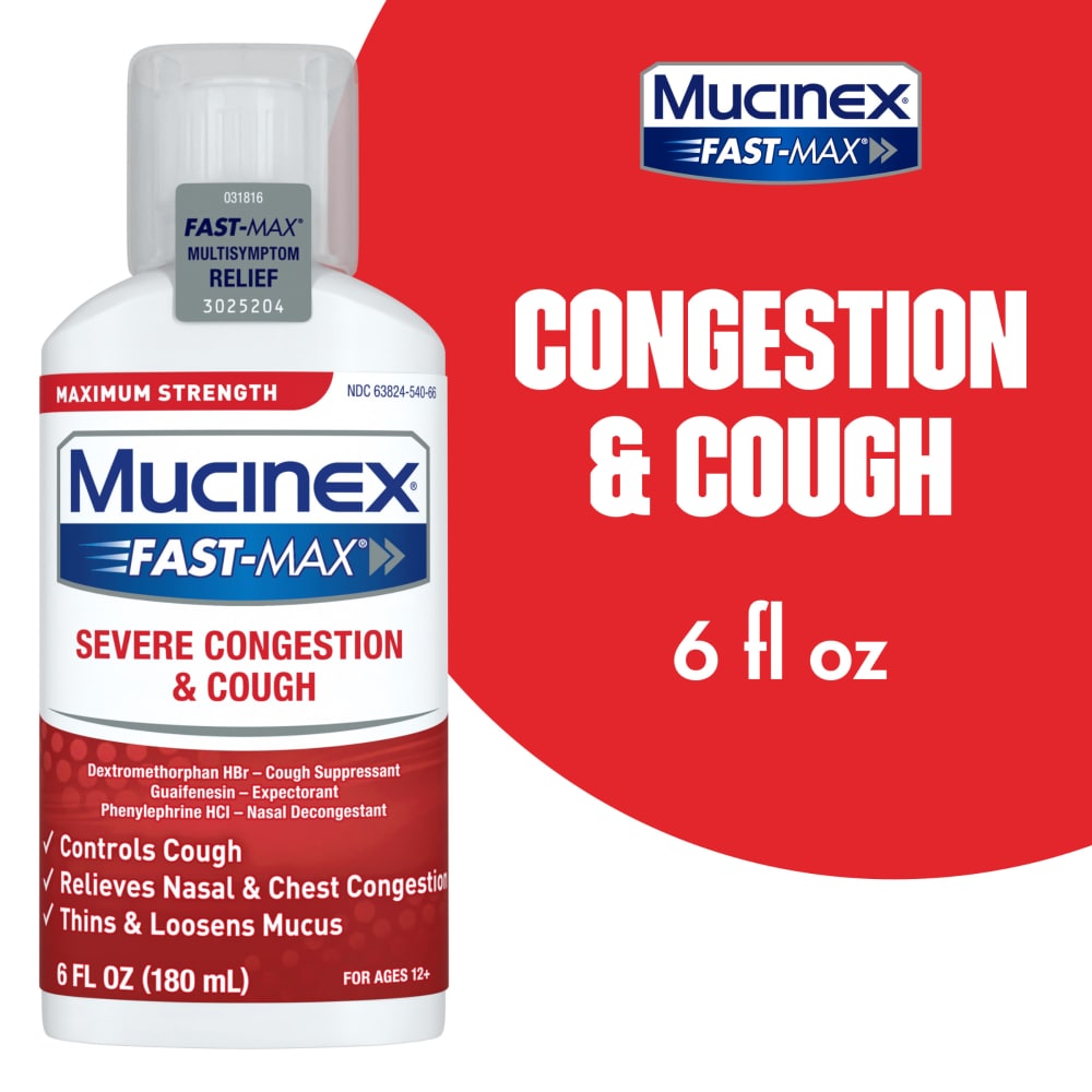 Mucinex® Fast-Max® Maximum Strength Severe Congestion & Cough (6 Fl Oz)