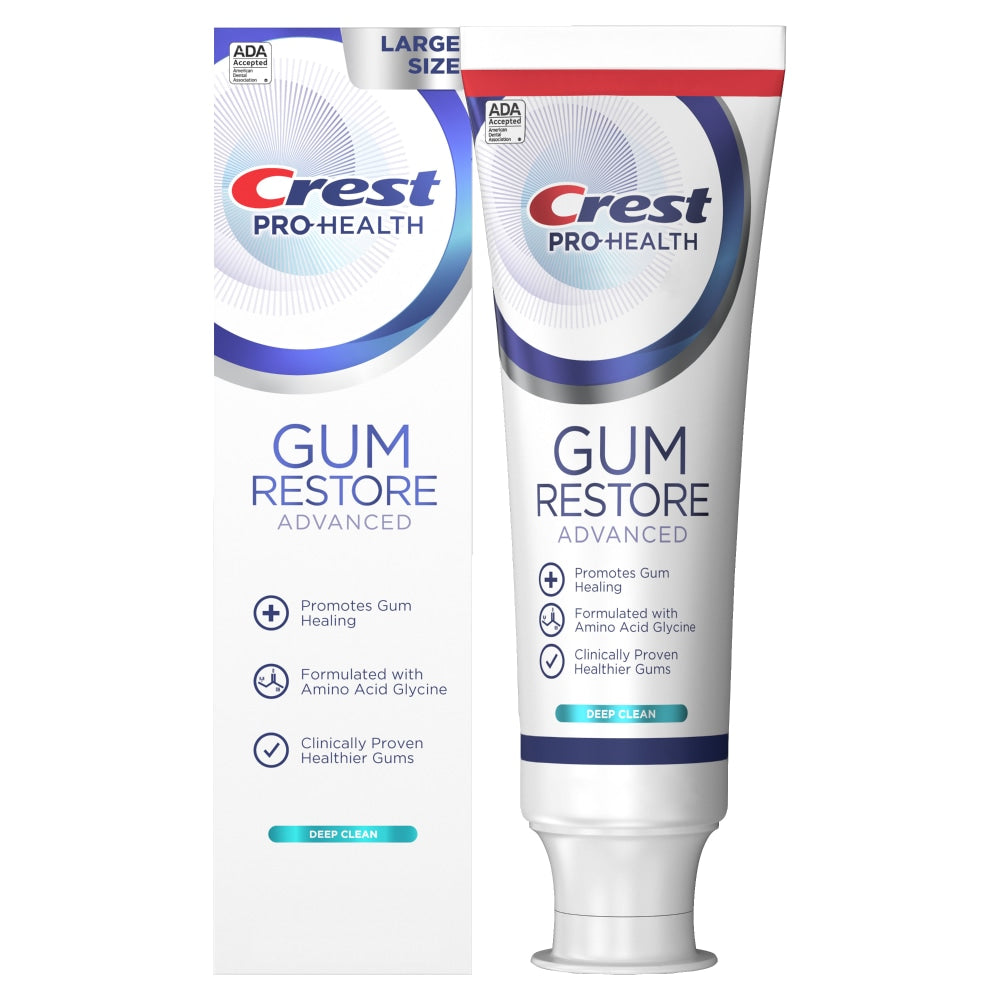 Crest Pro Health Advanced Gum Restore Fluoride Toothpaste, Deep Clean, 3.7 Oz