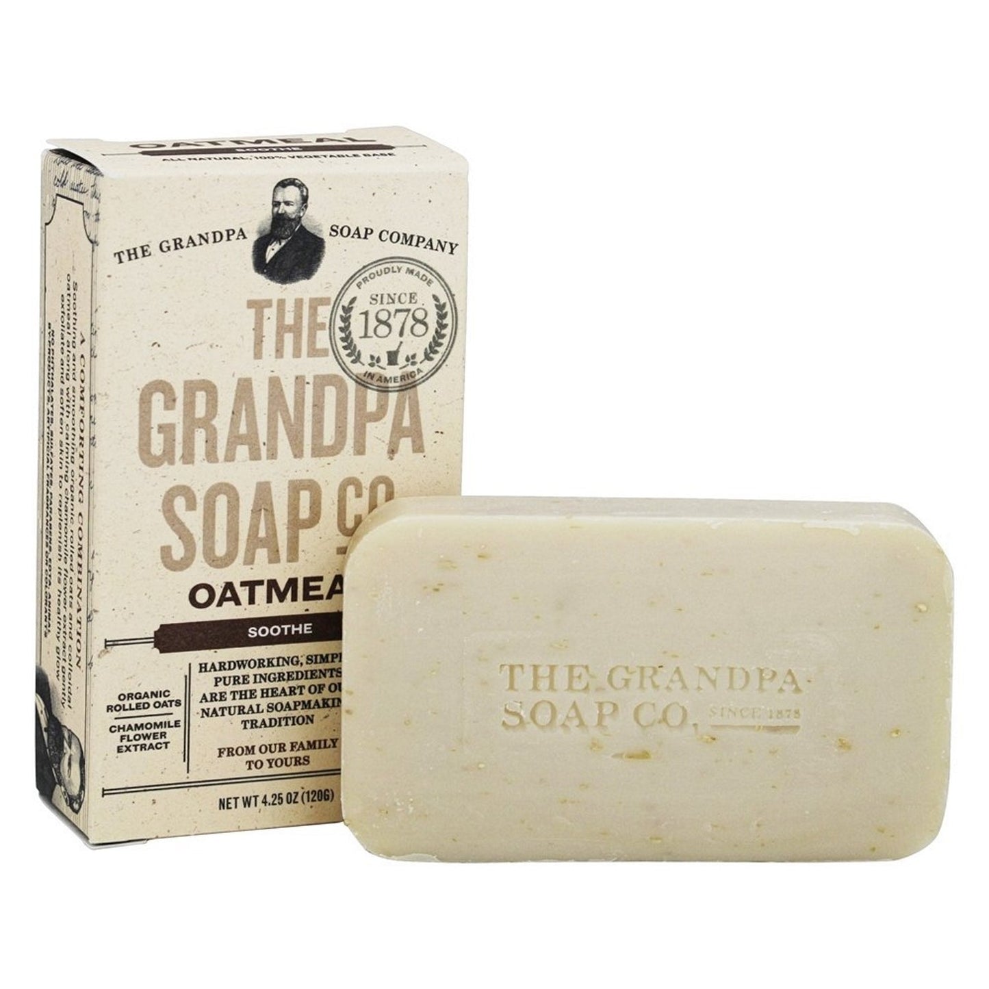 The Grandpa Soap Co. Soothe Face & Body Oatmeal Bar 4.25 Oz