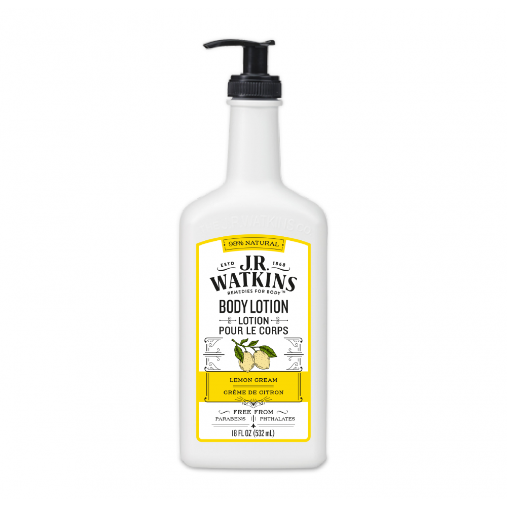 J.R. Watkins Lemon Cream Body Lotion 18 Oz