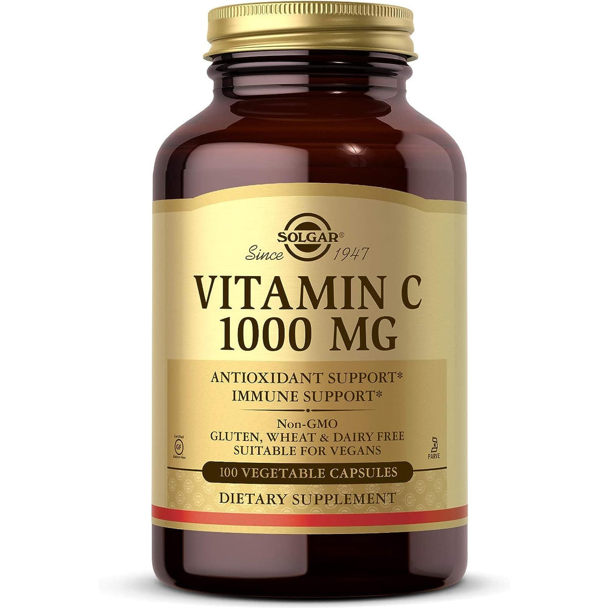 Solgar Vitamin C 1000 Mg, 100 Vegetable Capsules
