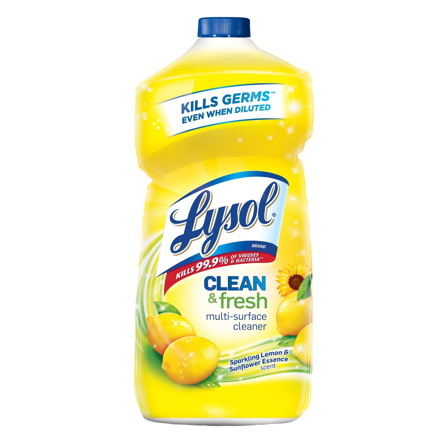 Lysol Multi-Surface Cleaner, Clean & Fresh, Sparkling Lemon & Sunflower Essence Scent 40 Fl Oz