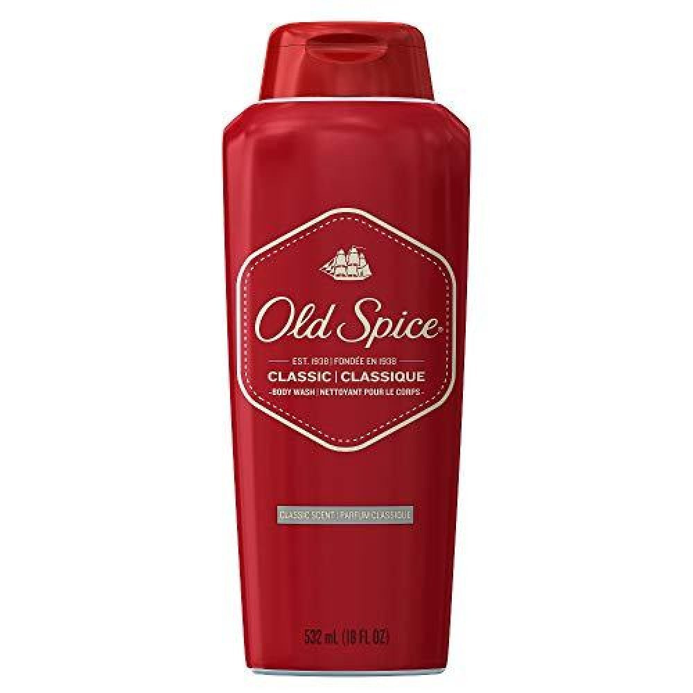 Old Spice Classic Scent Body Wash For Men, 18 Oz