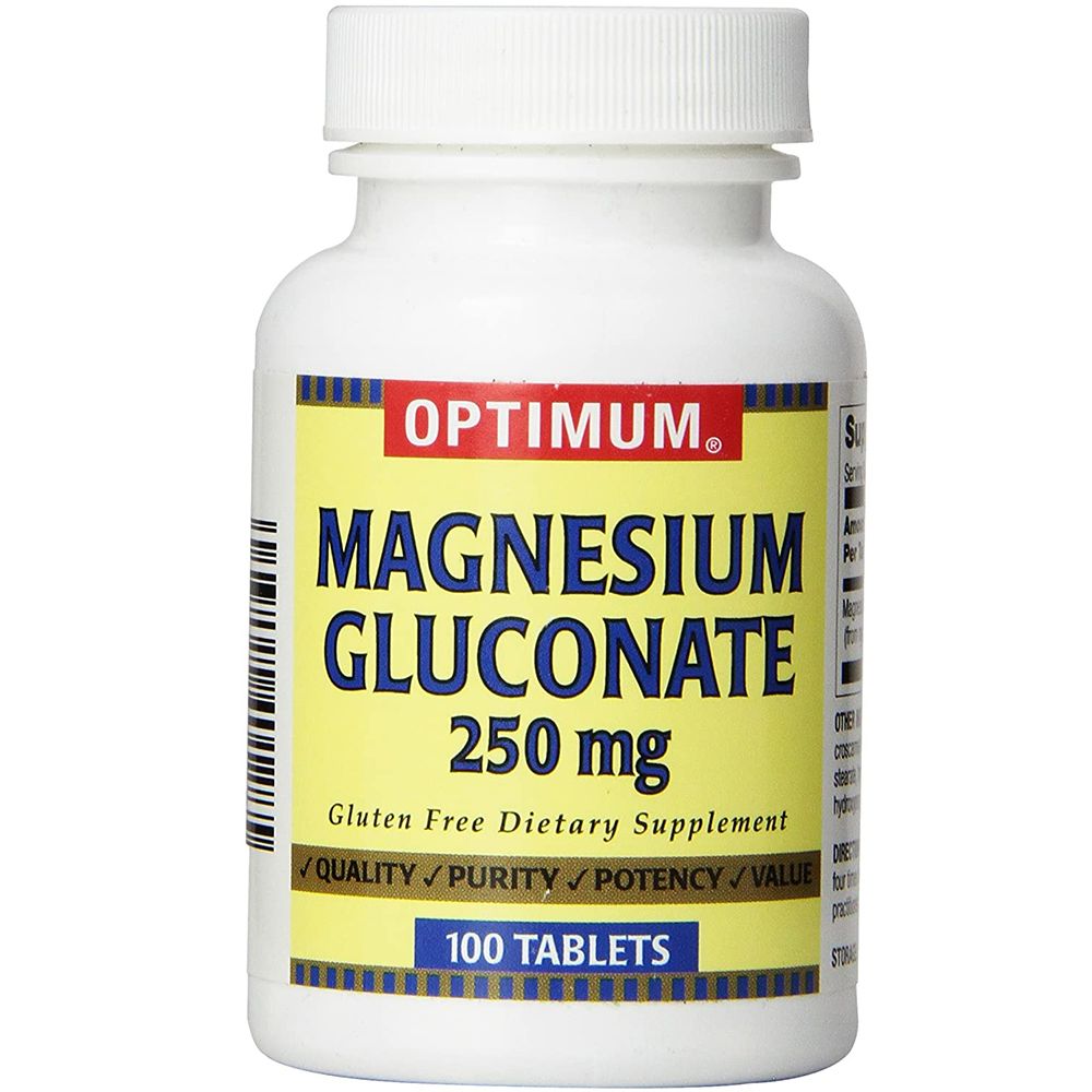 Optimum Magnesium Gluconate Tablet 250 Mg - 100Ct