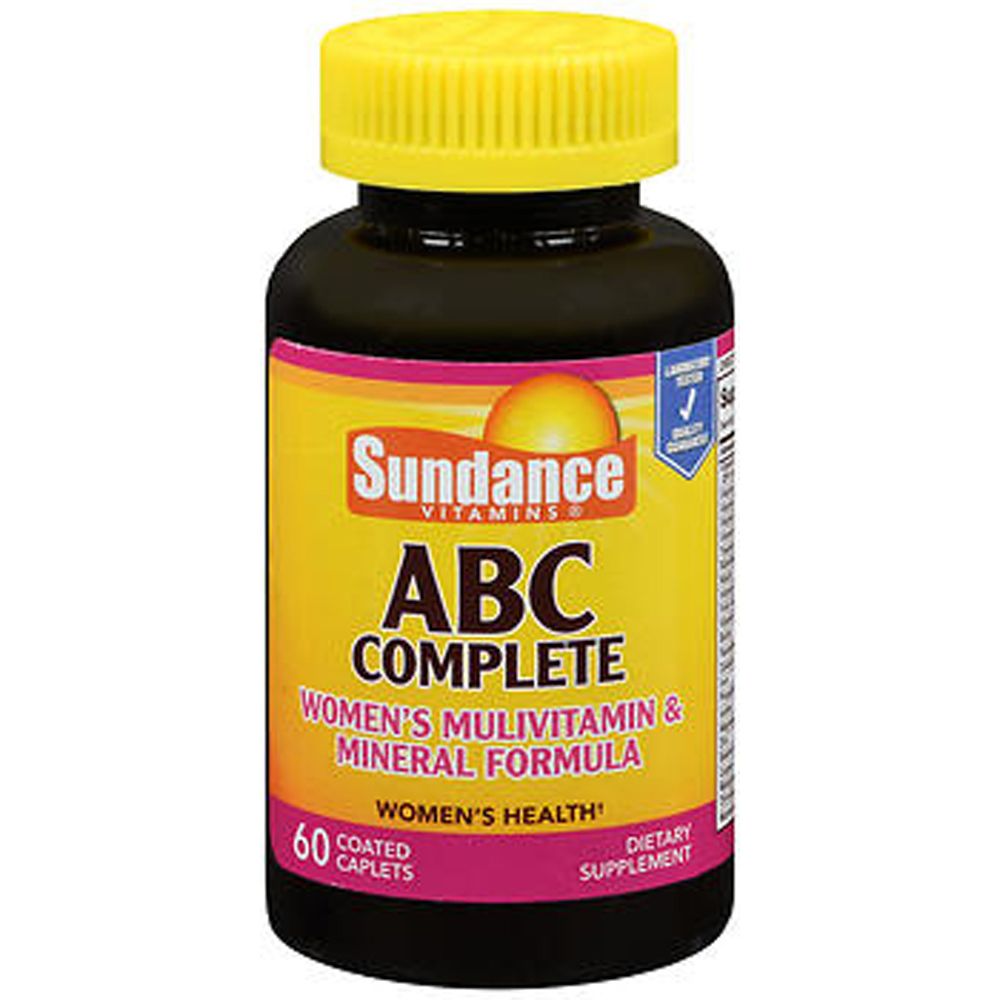 Sundance Vitamins ABC Complete Women's Multivitamin & Mineral Formula 60 Caplets