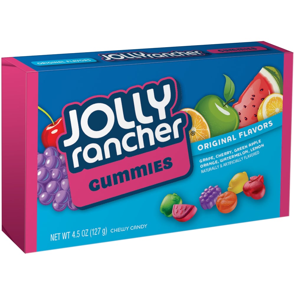 Jolly Rancher Gummies Original Flavors Candy 4.5 Oz. Box