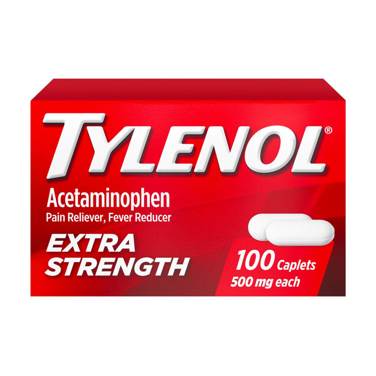 Tylenol 500 Mg Extra Strength Adult Acetaminophen 100Caplets
