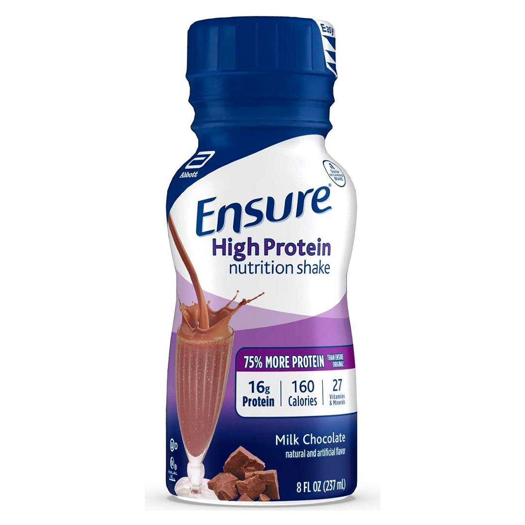 Ensure® Original Milk Chocolate Nutritional Shake Bottle, 8 oz x 6-Pack