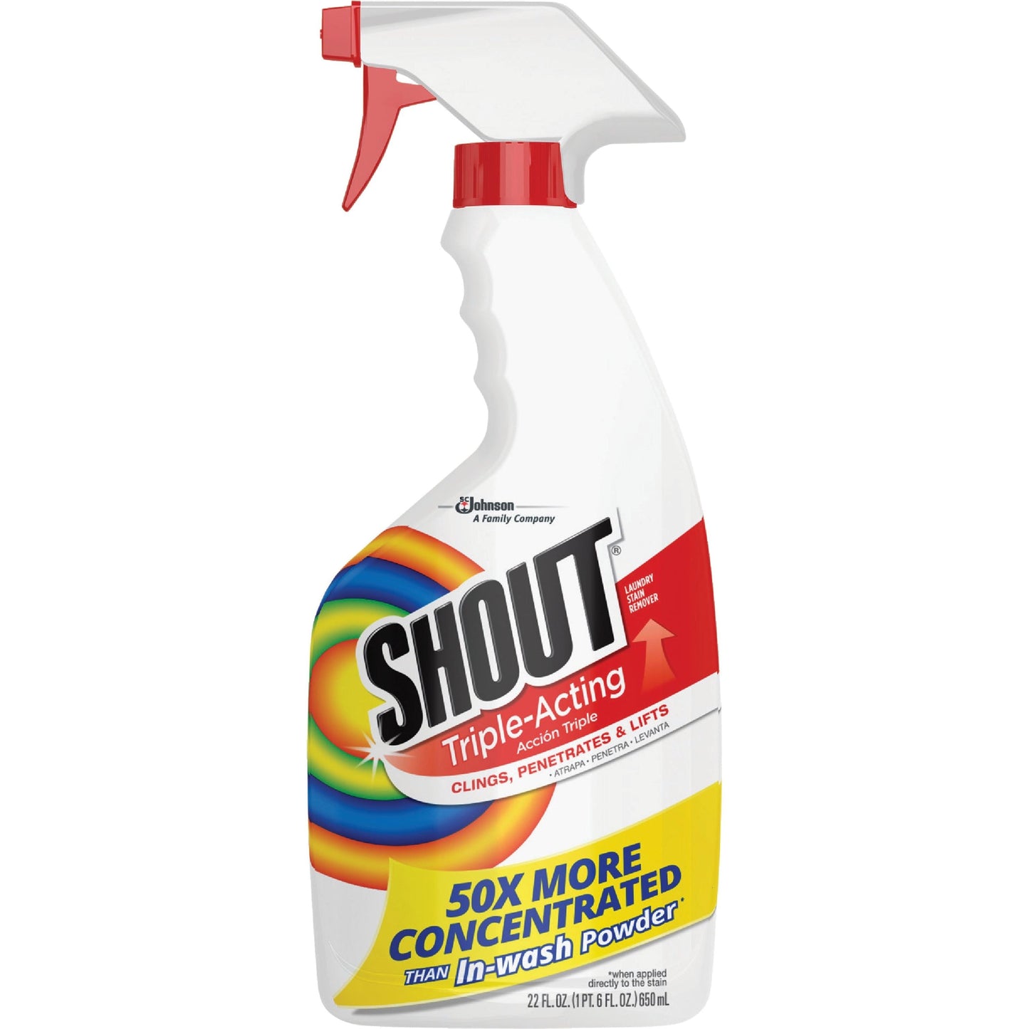 Shout Laundry Stain Remover Trigger Spray, 22 Fl Oz