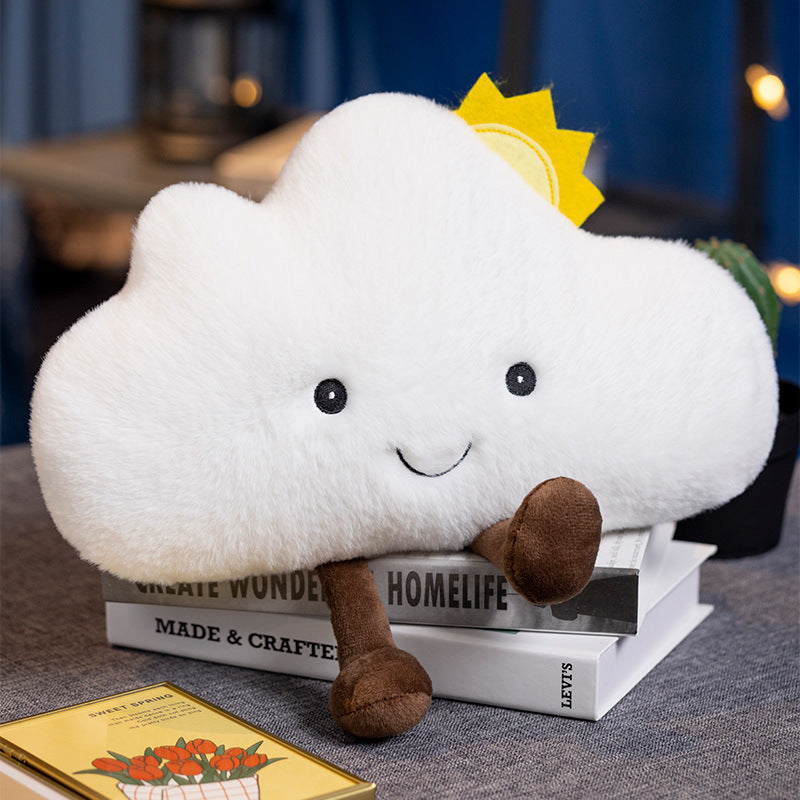 Amuseable Sun Small Sun Pillow Stuffed Toy Moon Cloud Cushion Pillow Doll Doll