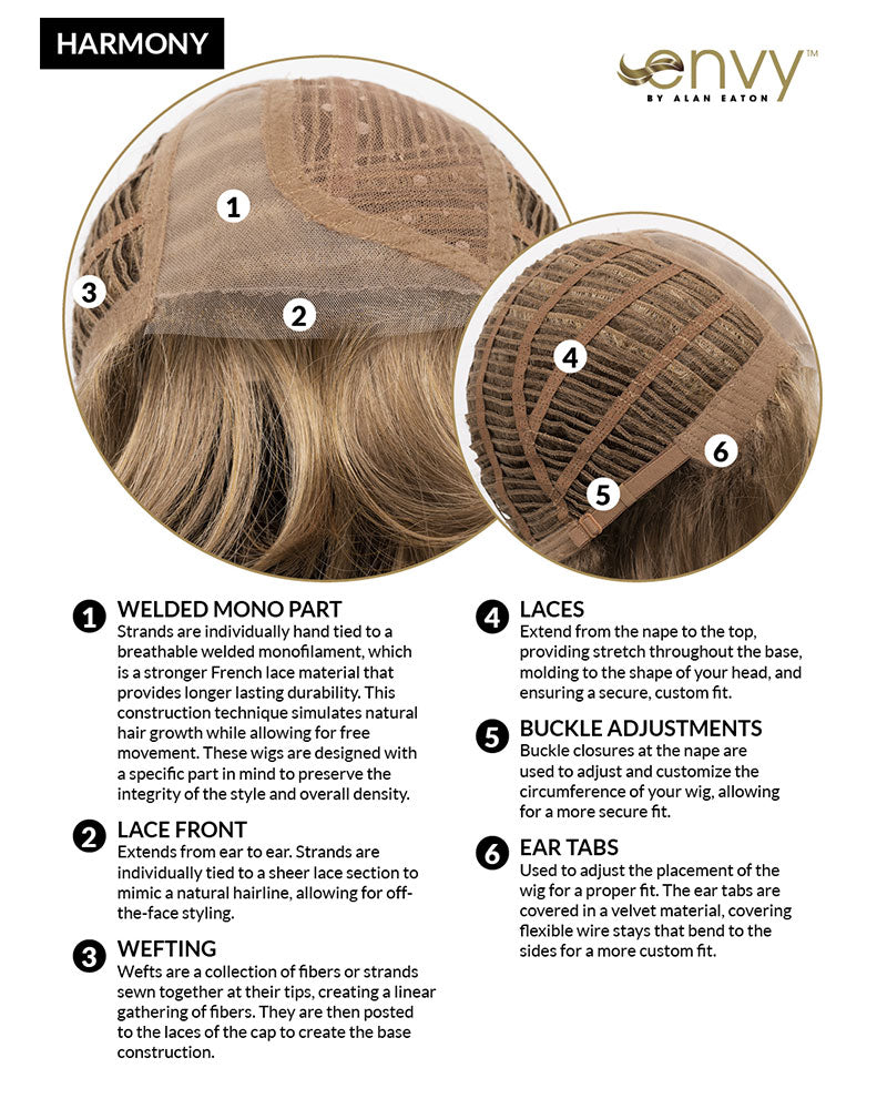 Harmony (Exclusive) | Lace Front & Monofilament Part Synthetic Wig by Envy