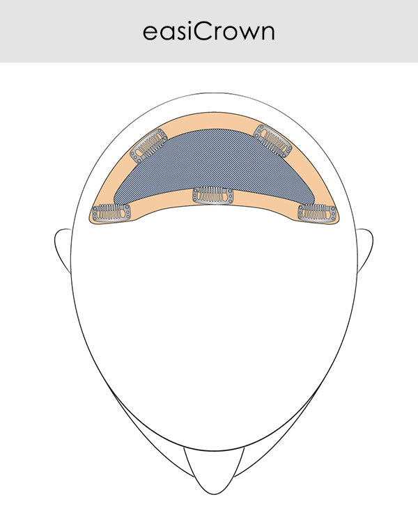 EasiCrown HD 12 inch (Exclusive) | Clip-in Crown Volumizer Topper by Jon Renau