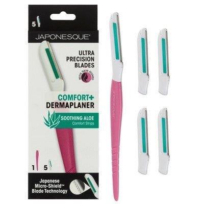 JAPONESQUE Comfort+ Dermaplaner Razor 1 handle/5 heads - New