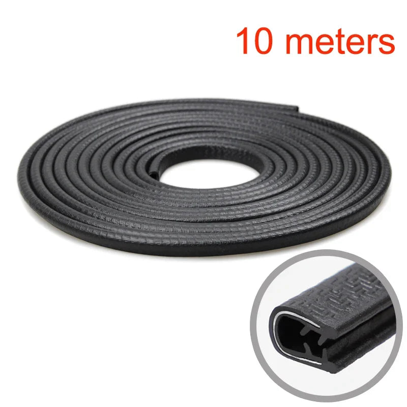 2/5/10m Car Door Seal Edge Protector Auto Sealing Tape Strips Guard Trim Automobile Door Trunk Stickers Decorative Seal for Cars