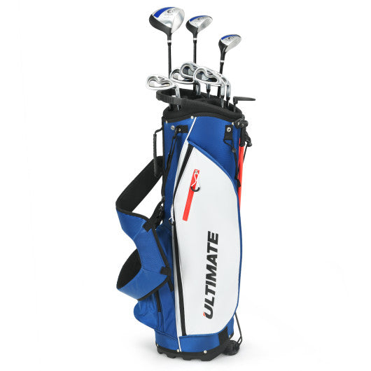 Men’s Profile Complete Golf Club Package Set Includes 10 Pieces-Blue