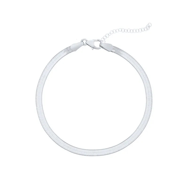 Style Loft Collection Platinum or Gold Herringbone Bracelet