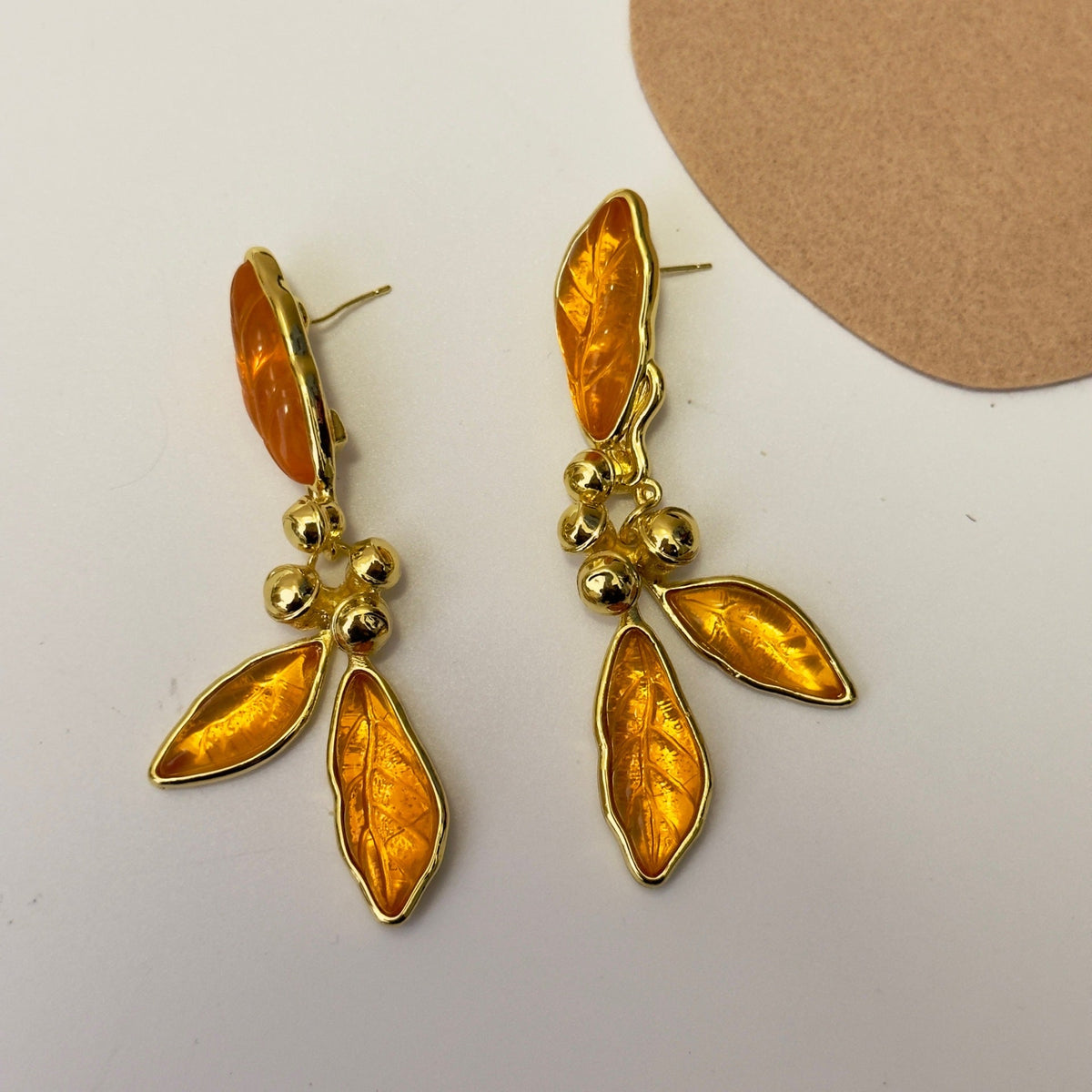 Transparent Leaf Earrings
