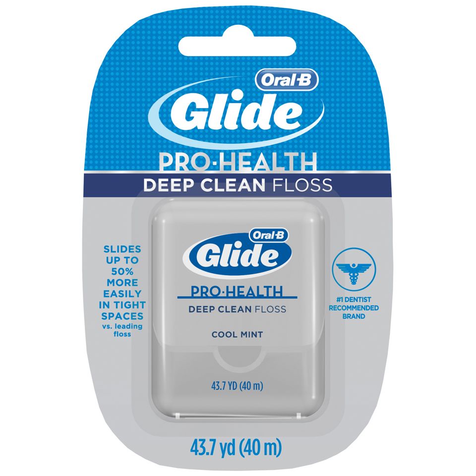 Oral-B Glide Pro-Health Deep Clean Dental Floss, Cool Mint, 40m (43.7 yd)