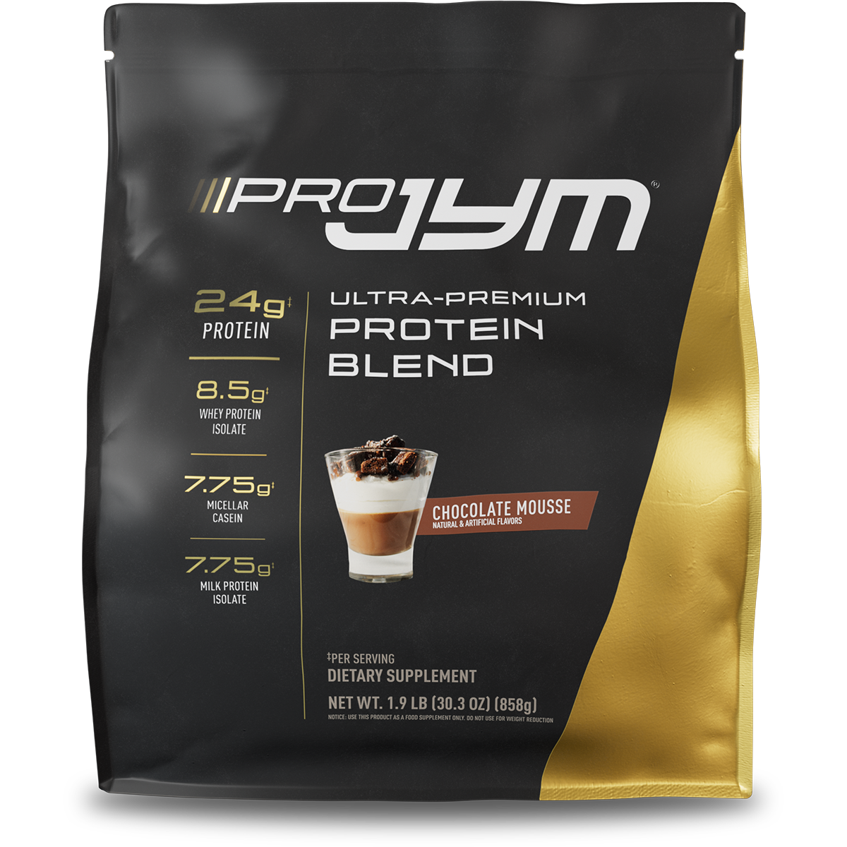 JYM Supplement Science Pro JYM Protein Blend, Chocolate Mousse, 1.9 lb (22 Servings)