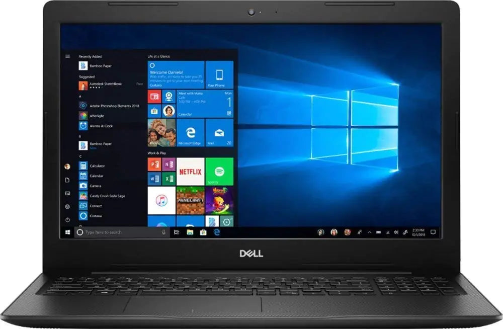 Style Loft Collection x Dell Inspiron i3583 15.6 HD Touch-Screen Laptop - Intel i3-8145U - 8GB DDR4-128GB SSD - Windows 10 - Wireless-AC - Bluetooth - SD Card Reader - HDMI & USB 3.1 -Waves MaxxAudio Pro- Black (Renewed)