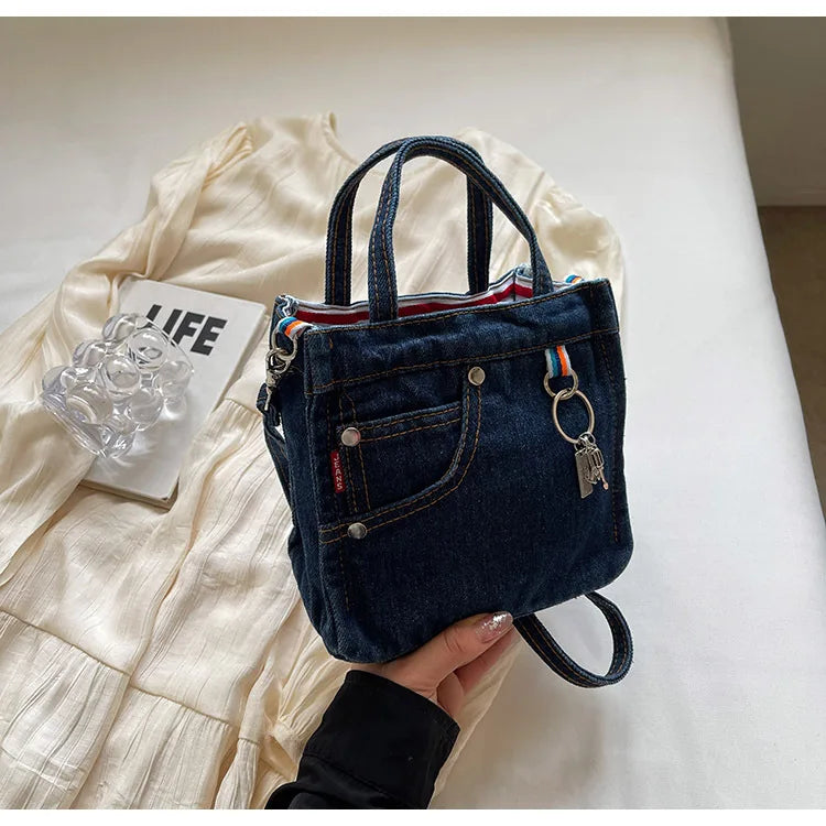 Women's Box Crossbody and Shoulder Handbag | Polyester, Adjustable Strap