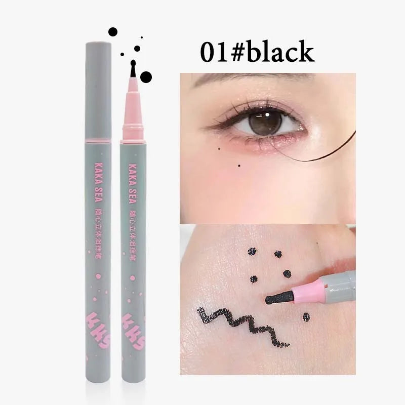 Realistic Natural Freckle Pen Fast Drying Waterproof Lifelike Round Head Freckle Spot Stamp Lasting Non-fading Dot Mole Make Up