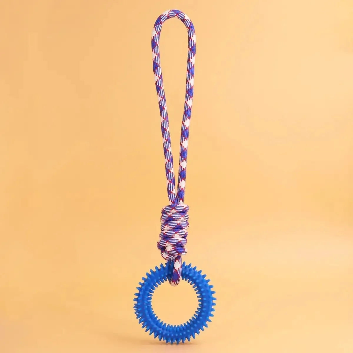 Dog Toys Chew Resistant Nylon Rope Toys Pet Colorful Woven Knot Rubber Toys Dog Self Fun Outdoor Swimming Toys Pet Supplies