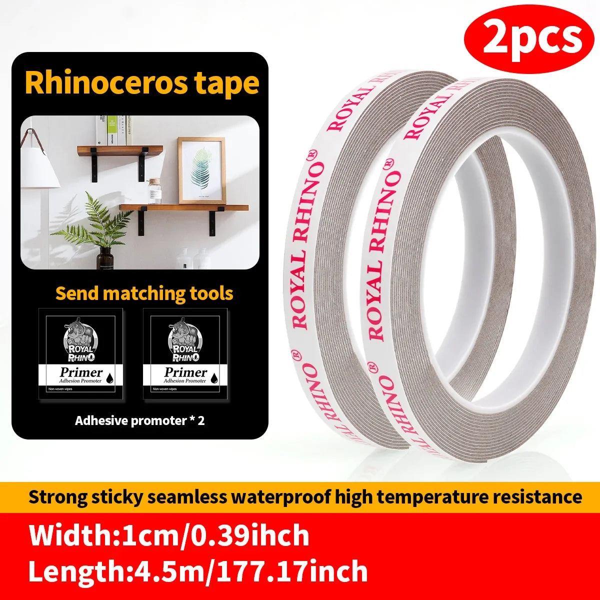 450CM Extra Strong Double Sided Tape Adhesive Car Special Tear Off Without Leaving Traces High Viscosity Mounting Fixing Sticky